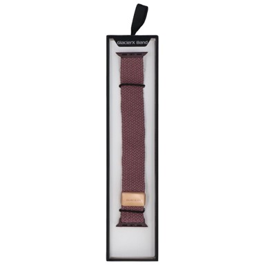 GLACIERX Pleteni remen s magnetskom kopčom Vintage Mauve za Apple Watch 38/40/41 mm, ljubičasti
