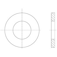 Podložna pločica za drvo DIN9021 FI 17,0 za M16 ZN