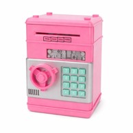 Dječji sef s PIN kodom, veliki elektronički, ružičasti
