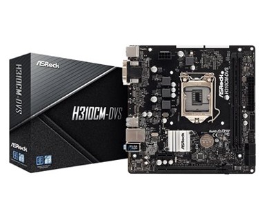 ASROCK Matična ploča H310CM-DVS, Intel H310, DDR4, mATX, s. 1151 – za 8/9Gen procesora