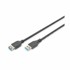 DIGITUS USB 3.0 produžni kabel A-A 1,8 m, crni