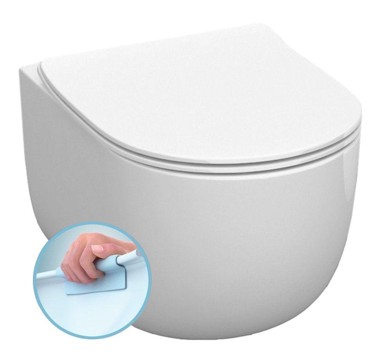 KERASAN WC školjka viseća FLO, rimless, 37x54 cm, bijela keramika