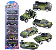 Set 6 metalnih vojnih vozila