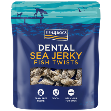 FISH4DOGS Poslastica za pse Dental Sea Jerky Twists 100 g