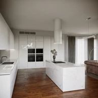 CIARKO DESIGN Otočna napa Tubus W, bijela