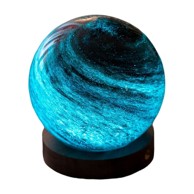 GINGKO LED stolna lampa u tamnoj prirodnoj boji sa staklenim sjenilom (visina 9 cm) Stellar Ocean 