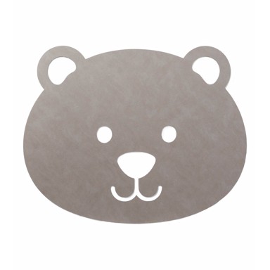 LIND DNA Sivo-bež ručno rađen dječji tepih od eko kože 111, 5x140 cm Bear XXXL Cloud