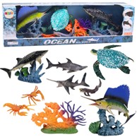 Set morskih figura s pomičnim dijelovima Sea Animals, kornjača, plava  