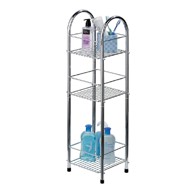 PREMIER HOUSEWARES Siva kupaonska polica 22x81 cm 