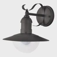 Vanjska zidna svjetiljka Oslo, E27, 1x max 60W, IP44, RA8680, crna