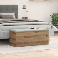 Kutija za pohranu, 90x35x35 cm, artisan hrast od inženjerskog drva