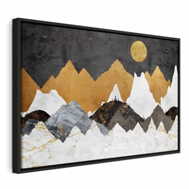 Slika Cold Night, jednodijelna, široka, 60x40 cm, u crnom drvenom okviru