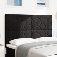 Naslon za glavu s dijamantnim blokovima 140 cm, crni  