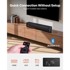 VEVOR Soundbar zvučnik, 2.0 kanalni, Bluetooth + AUX, crna