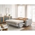 BOBOCHIC PARIS Svijetlo siva sklopiva sofa 214 cm Ernest, 214x120x87 cm