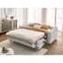 BOBOCHIC PARIS Svijetlo siva sklopiva sofa 214 cm Ernest, 214x120x87 cm
