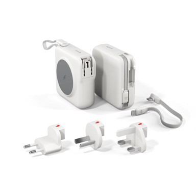 EPICO Powerbank UltraPack ET50, 10000 mAh, 3-u-1, MagSafe, bijela