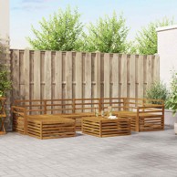 Set vanjskih sofa 7 kom, akacija, prirodna