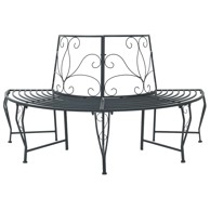 Klupa pod drvetom, 4-sjedna, 160 x 80 x 89 cm, čelik
