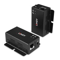 LINDY USB 2.0 ekstender 50m Cat.6, 2-portni, odašiljač i prijemnik, crni
