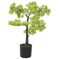 Umjetni bonsai čempres s posudom, 60 cm, zelena