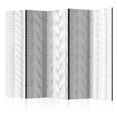 Sobna pregrada u 5 dijelova White Knit II 225x172