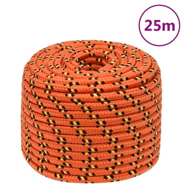 Brodski konop narančasti 12 mm 25 m od polipropilena
