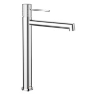 SAPHO Stojeća slavina za umivaonik Solaris, sjajno srebrna