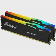 KINGSTON Memorija Fury Beast Black RGB 64GB, 2x32GB DDR5 6000 MHz AMD CL30