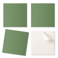 COLORAY Samoljepive PVC pločice s uzorkom okomitih cijevi, 50 x 50 cm, 4 kom.