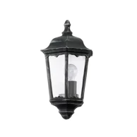 Vanjska zidna lampa, 1xE27, Navedo, 93459, crna/srebrna