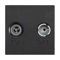 LEGRAND Classia tv/rd utičnica rf-m/rf-ž/75ohm zvijezda 2m crna rg4217m2d