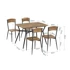 Stol sa 4 stolice 110 x 70 x 76 cm