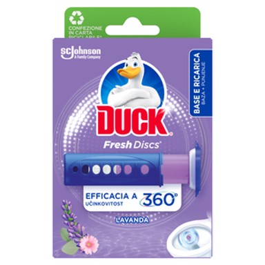 DUCK Gel za čišćenje i osvježavanje WC školjke Fresh Discs, 36 ml, miris lavanda