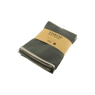 TISECO HOME STUDIO Set s 3 siva pamučna ručnika , 50 x 70 cm