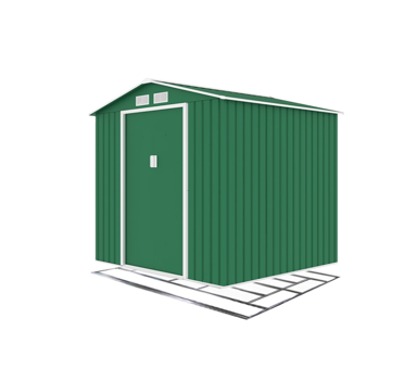 IWHOME Vrtni skladišni objekt ARES B, 4,07 m², zelena, s podnom konstrukcijom