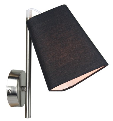 Dekorativna zidna rasvjeta LW6800, inox/crna