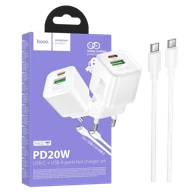 HOCO Punjač kućni N65 Ingenious PD20W + QC3.0 s USB-C kabelom 67470