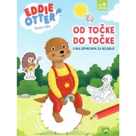 Knjiga Eddie Otter od točke do točke s naljepnicama za bojenje  