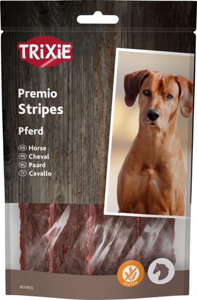 TRIXIE Poslastica za pse Premio Stripes, konjetina, 100 g