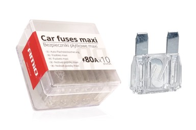 AMIO Set MAXI auto osigurača, kutija, 10 kom, 80A