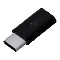 SAVIO Adapter Micro USB na USB-C crni  
