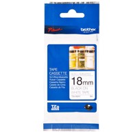 Nelaminirana traka 18 mm, crna na bijeloj podlozi