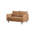 ROPEZ Smeđa baršunasta sofa 138 cm Juli, 138x100x86 cm