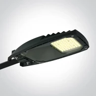 Ulična svjetiljka, LED, 50W, 3000 K, 6800 lm, 240V, IP65, IK08, ASY 140°x80°, DM70114/B/W, crna