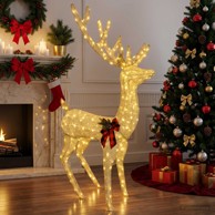 Božićni irvas Loviisa, 3D, 250 LED lampica, topla bijela