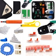 ROSFIX Set alata za mrežu, 9 u 1, RJ45, RJ11, 100 vezica