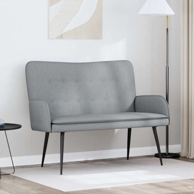 Sofa za dvije osobe, svijetlo siva, 115 x 61 x 87 cm