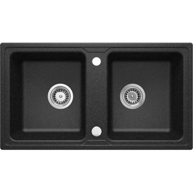 DEANTE Sudoper Zorba, granit, 2-korito