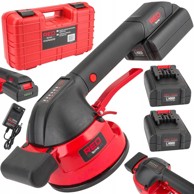 RED TECHNIC Vibracijska ploča za polaganje keramike 18V, vakuumsko prianjanje, 120 mm, 2x2Ah